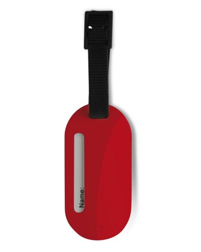 Targhetta da valigia in plastica Rosso