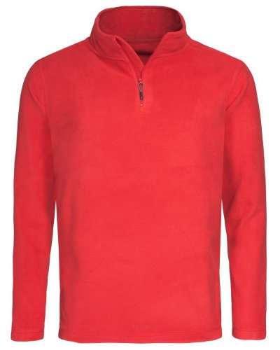 Pile mezza zip Scarlet Red