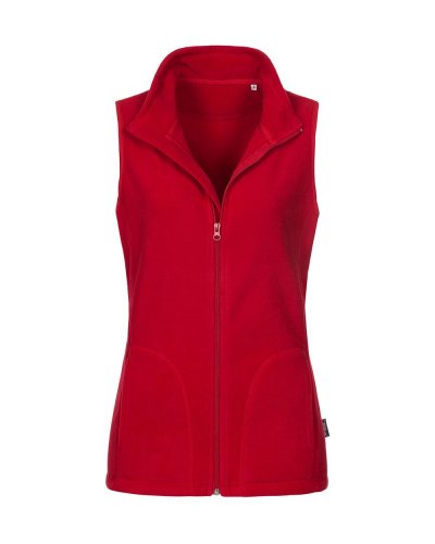 Smanicato in pile donna Scarlet Red