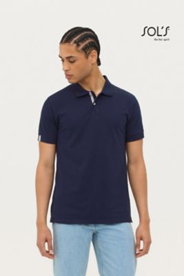 Polo uomo Portland, 100% cotone, regular fit, dettagli grig