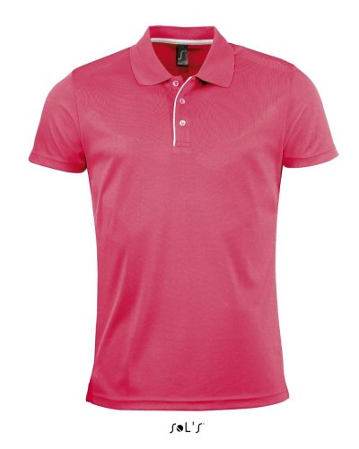 Polo Performer men Corallo Fluo
