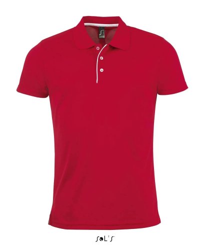 Polo Performer men Rosso