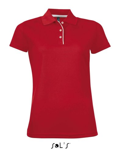 Polo Performer woman Rosso