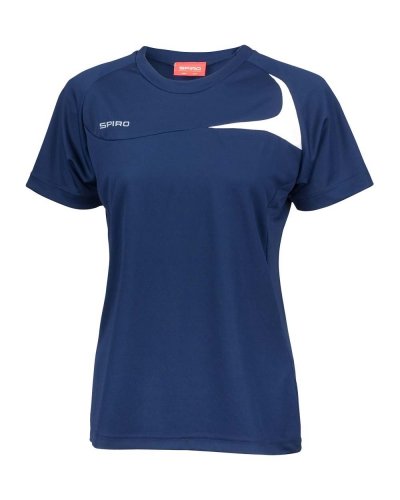 T-shirt donna Spiro Dash Training Navy / Bianco