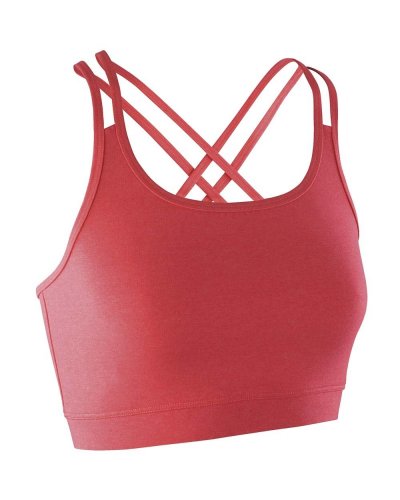 Top donna Fitness Crop Hot Coral