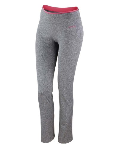 Pantaloni donna Fitness Sport Grey Marl/Hot Coral