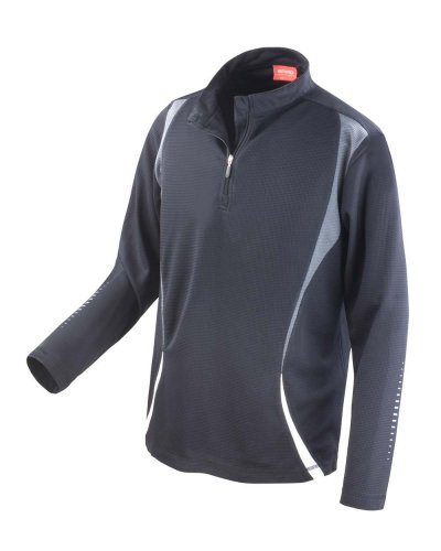 T-shirt manica lunga Spiro Trial Training Nero/Grigio