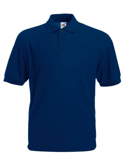 Polo tessuto misto taglie forti Navy