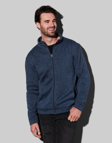 Giacca in pile Knit Light Grey Melange