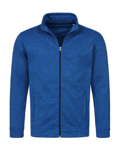 Giacca in pile Knit Blue Melange