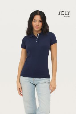 Portland Polo Donna Cotone 100% Regular Fit dettagli a contrasto