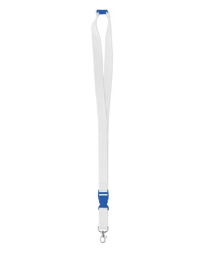Lanyard bianco con particolari colorati Royal