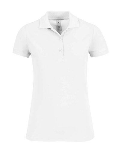 Polo donna Safran Timeless - B&C Collection White