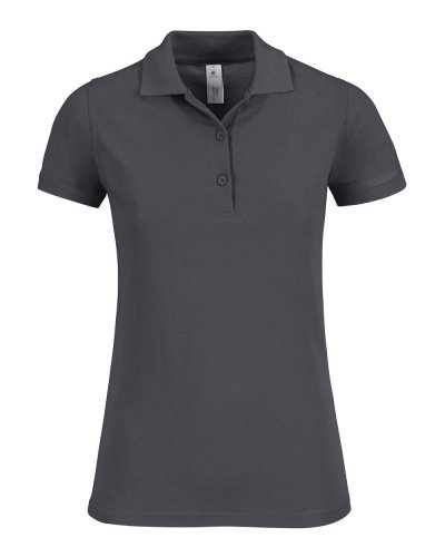 Polo donna Safran Timeless - B&C Collection Dark Grey