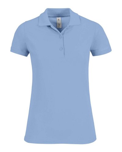 Polo donna Safran Timeless - B&C Collection Sky Blue