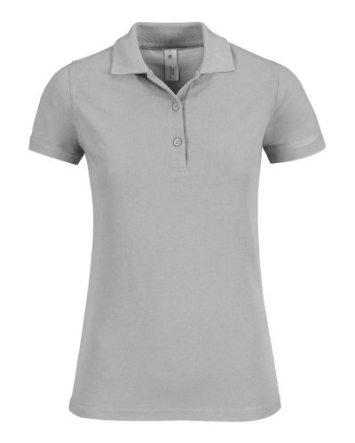 Polo donna Safran Timeless - B&C Collection Pacific Grey