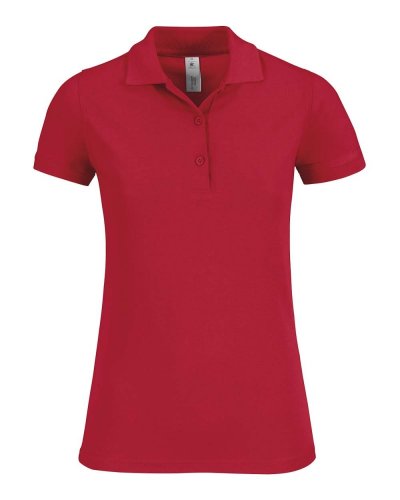 Polo donna Safran Timeless - B&C Collection Red