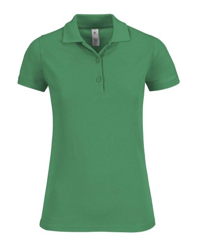 Polo donna Safran Timeless - B&C Collection Kelly Green