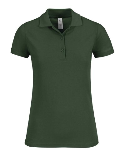 Polo donna Safran Timeless - B&C Collection Bottle Green