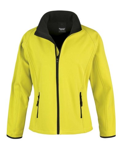 Giacca Softshell donna stampabile Giallo / Nero