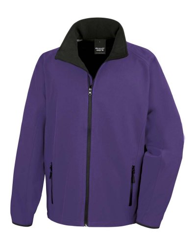 Giacca Softshell stampabile Purple / Nero