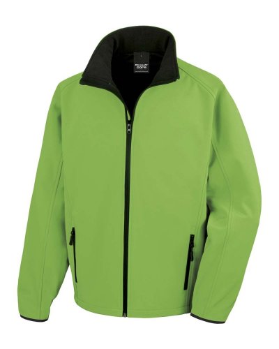 Giacca Softshell stampabile Vivid Green / Nero