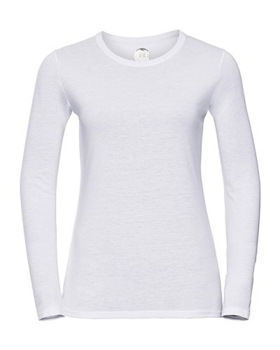 T-shirt donna HD maniche lunghe Bianco