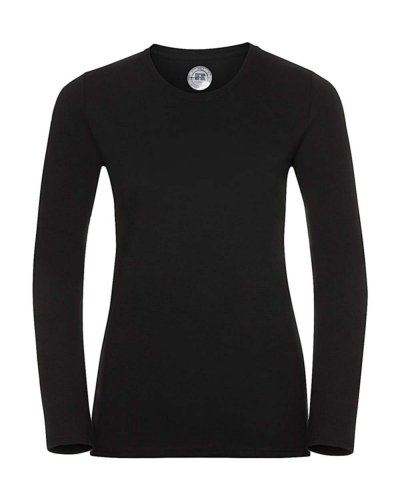 T-shirt donna HD maniche lunghe Nero