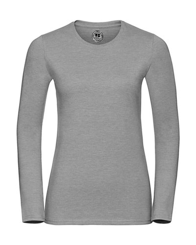 T-shirt donna HD maniche lunghe Grey Marl