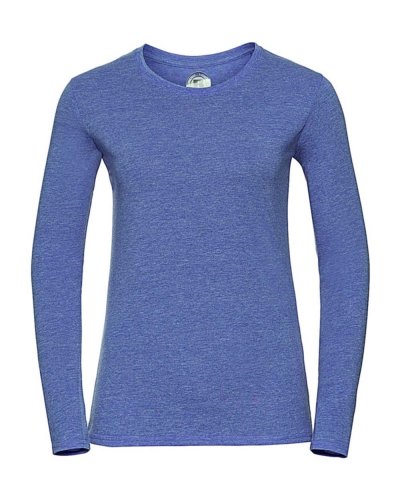 T-shirt donna HD maniche lunghe Blue Marl