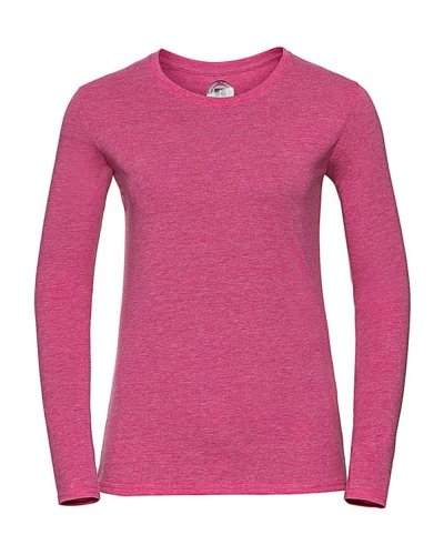 T-shirt donna HD maniche lunghe Pink Marl