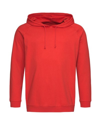 Felpa con cappuccio Unisex Light Scarlet Red