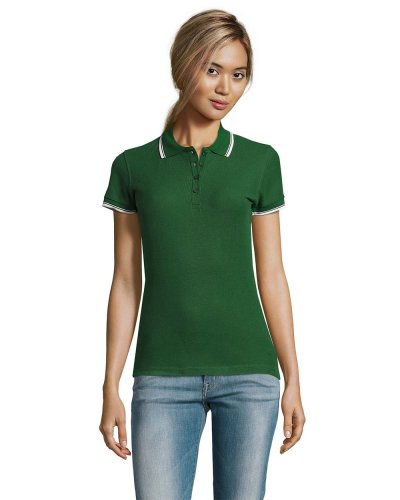 Polo donna stile golf Practice Verde Inglese