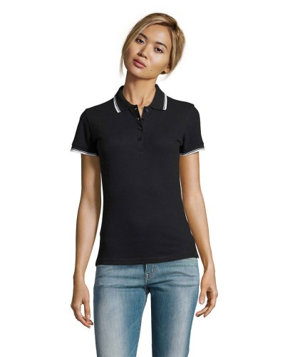 Polo donna stile golf Practice Blu Navy