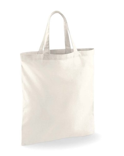 Borsa in cotone manici corti