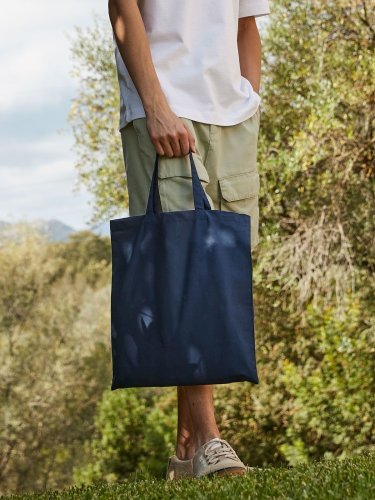 Borsa Bianca in Cotone Ecolife, Manici Corti Rinforzati