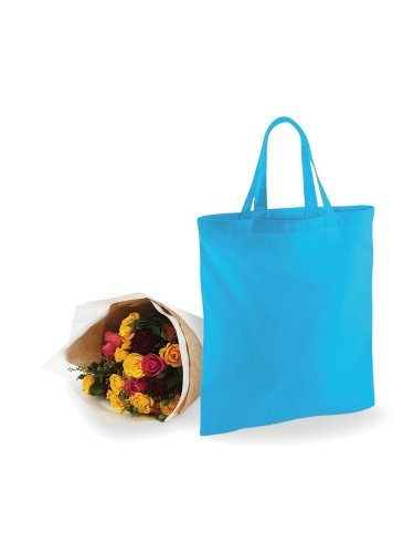 Borsa Bianca in Cotone Ecolife, Manici Corti Rinforzati