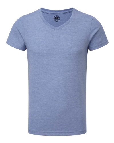 T-shirt Kids hd scollo a V Blue Marl