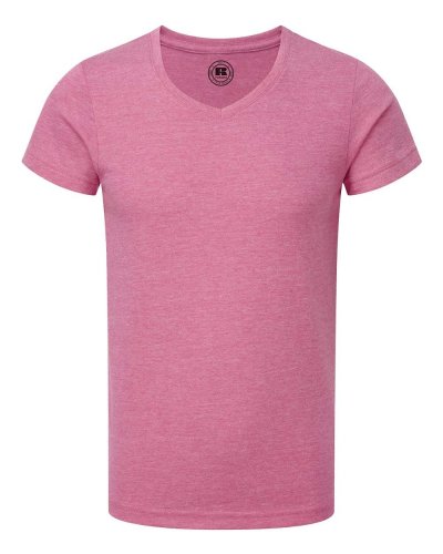 T-shirt Kids hd scollo a V Pink Marl