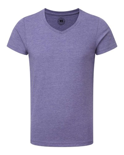 T-shirt Kids hd scollo a V Purple Marl