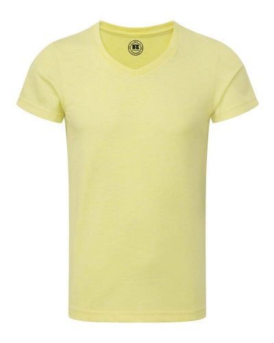 T-shirt Kids hd scollo a V Yellow Marl