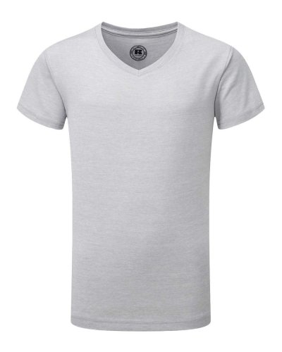T-shirt Kids hd scollo a V Silver Marl