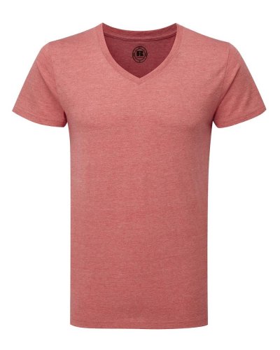 T-shirt Kids hd scollo a V Red Marl