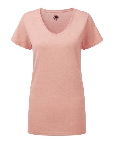 T-shirt donna HD scollo a V Coral Marl