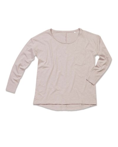 T-shirt Sharon Oversized maniche lunghe Powder Rose