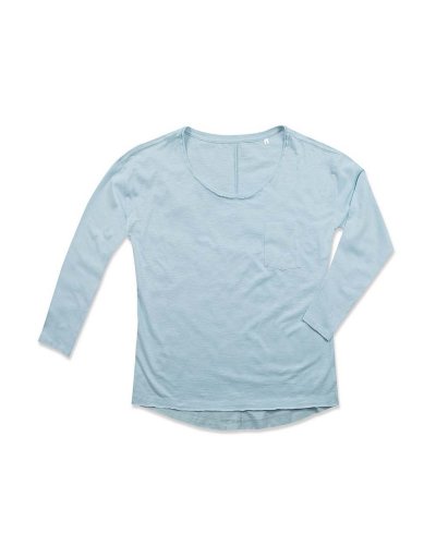 T-shirt Sharon Oversized maniche lunghe Powder Blue