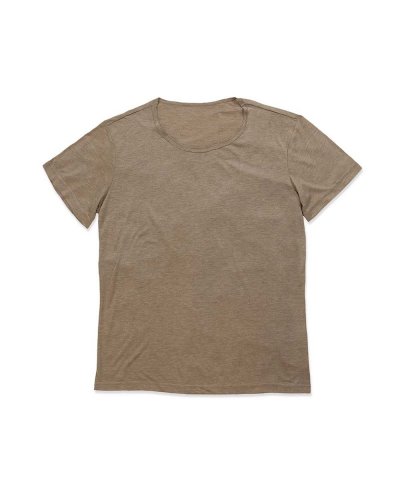 T-shirt David Oversized Crew Neck Vintage Brown