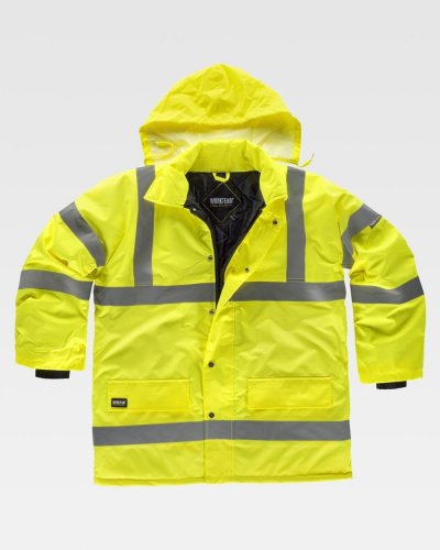 Parka Alta Visibilità con bande rifrangenti