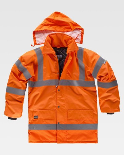 Parka Alta Visibilità con bande rifrangenti