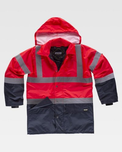 Parka rosso Alta Visibilità
